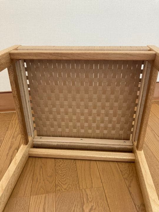 木製スツール「信濃大町の楢スツール」