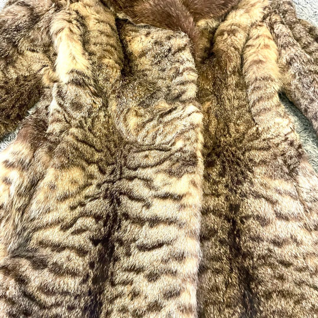 【希少 美品】SAN MARCO FUR マウンテンキャット 毛皮 ファーコート
