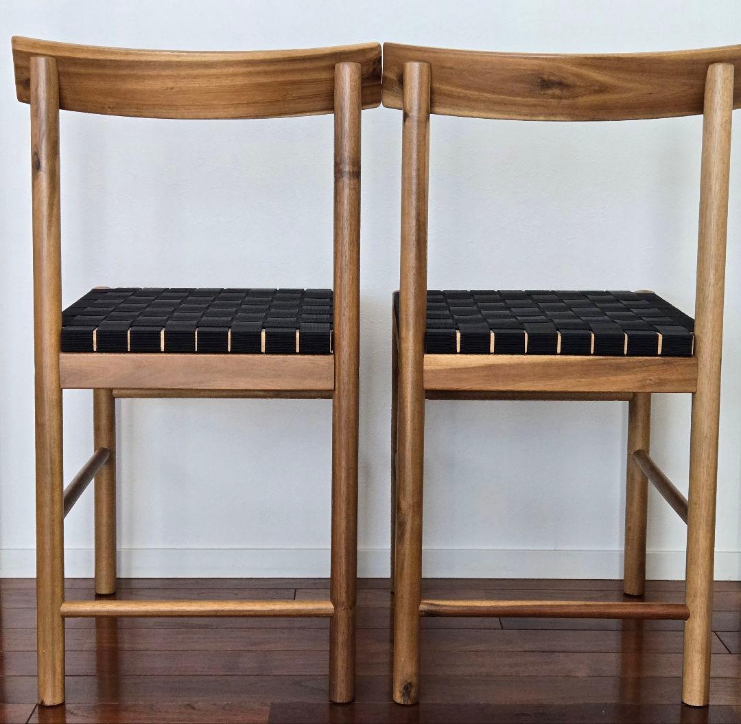 【IKEA】ナッカンネース ダイニングチェア アカシア 2脚セット 北欧
