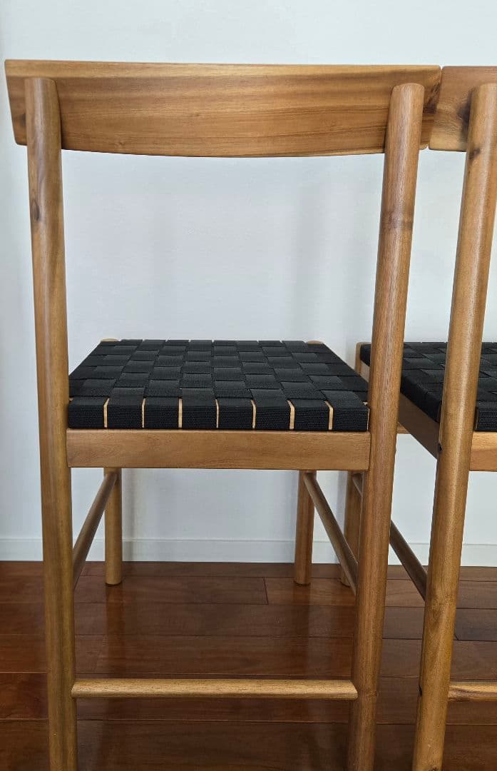 【IKEA】ナッカンネース ダイニングチェア アカシア 2脚セット 北欧