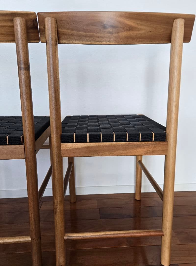 【IKEA】ナッカンネース ダイニングチェア アカシア 2脚セット 北欧