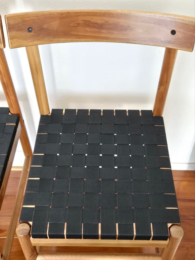 【IKEA】ナッカンネース ダイニングチェア アカシア 2脚セット 北欧