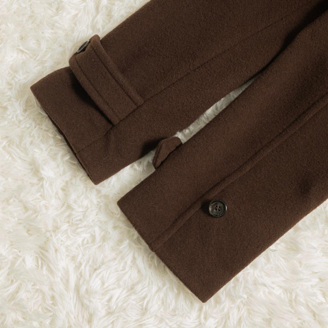 FRAMeWORK ラムウールMIXシャルムバルカラーコート 38 ブラウン