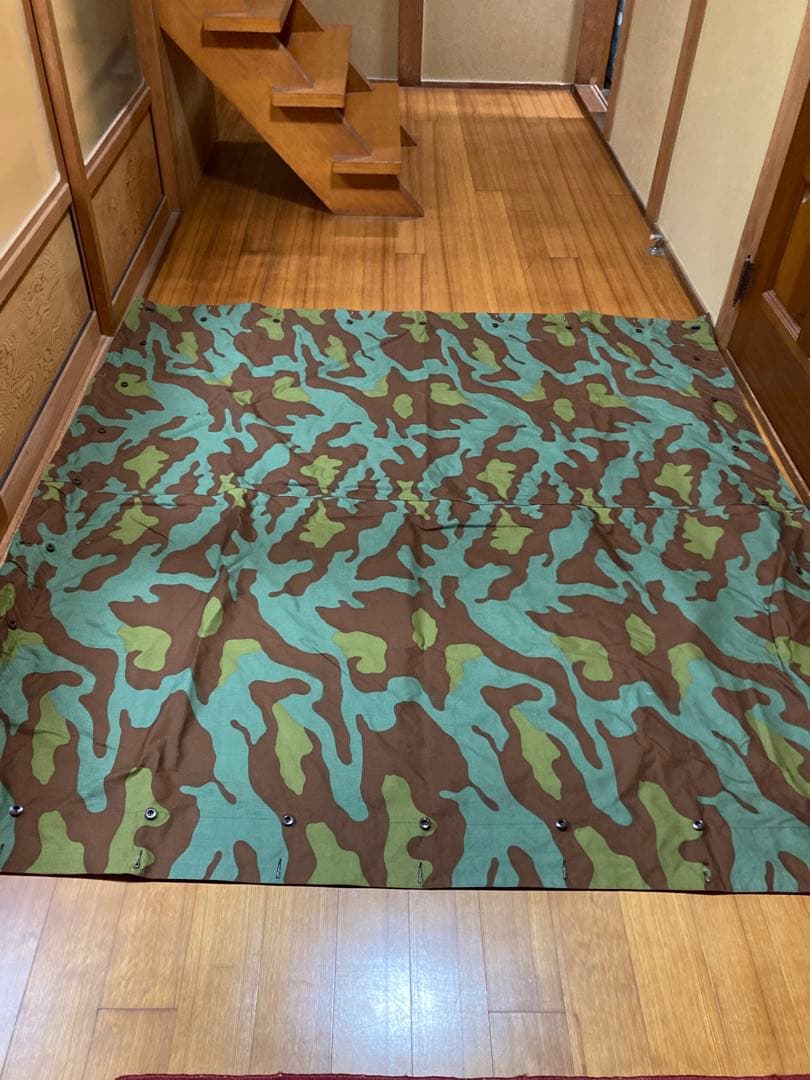 イタリア軍幕 サンマルコカモ 2枚 デッドストック 1回使用 極美品