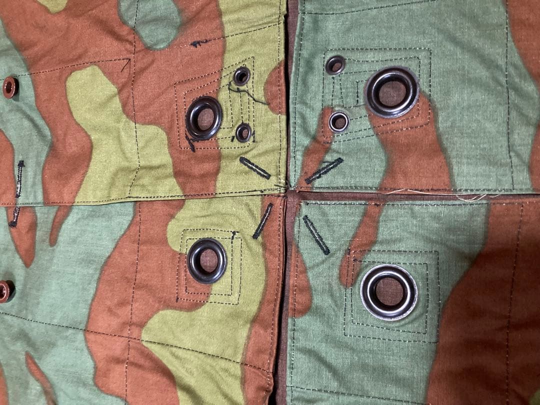 イタリア軍幕 サンマルコカモ 2枚 デッドストック 1回使用 極美品