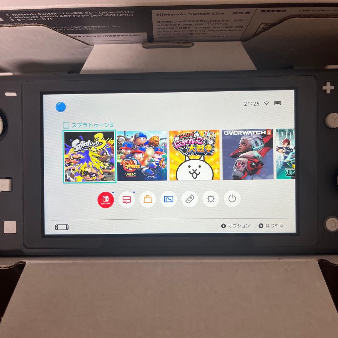 Nintendo Switch Lite グレー + Splatoon 3