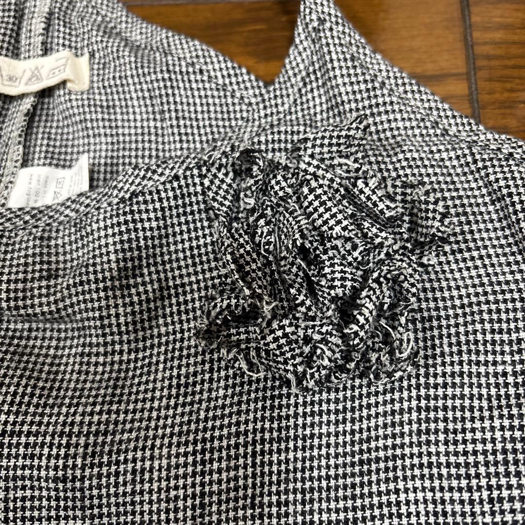 フォグリネンワーク × ネストローブ リネン サロペット パンツ コサージュ付き