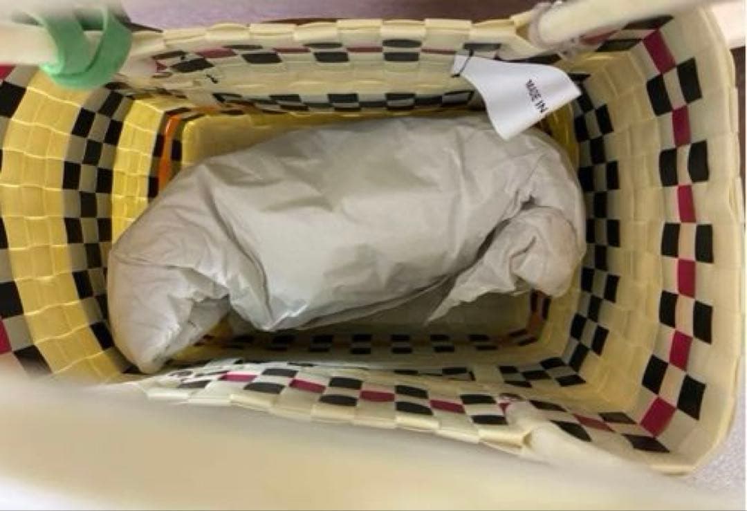 【新品】マルニマーケット　MARNI バスケットバッグ　アイボリー　かごバッグ