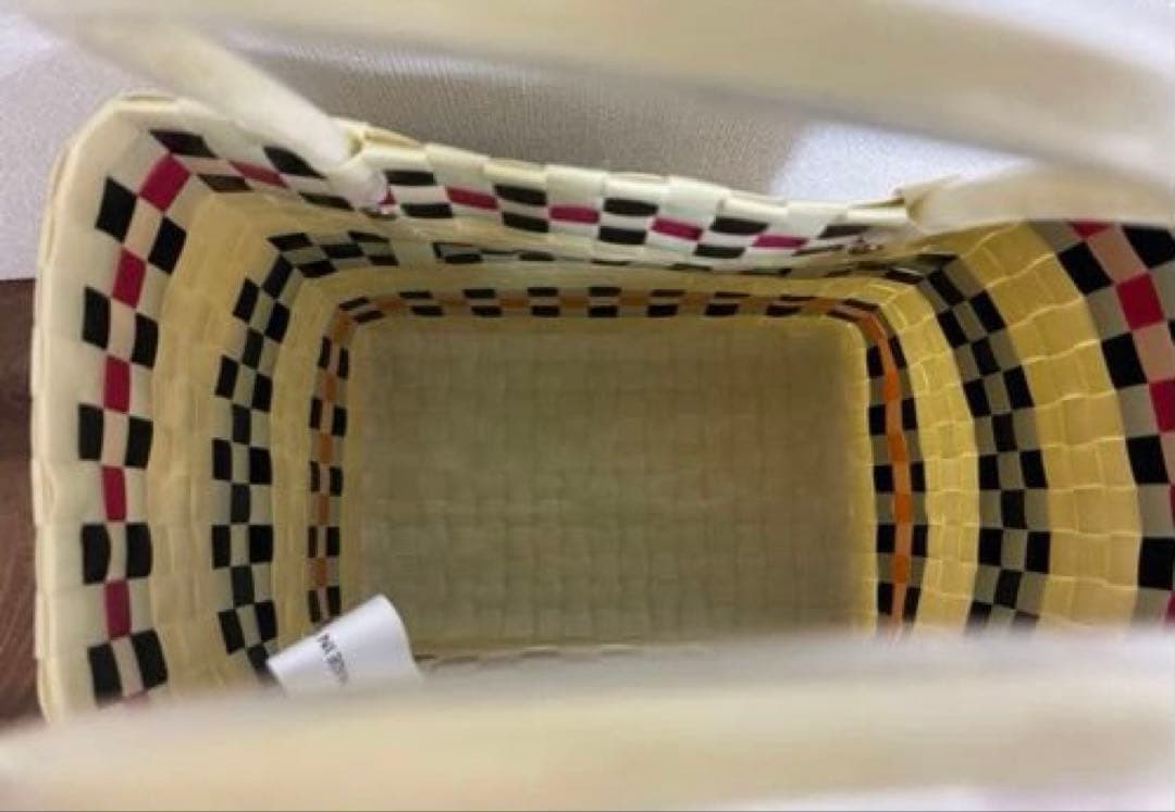 【新品】マルニマーケット　MARNI バスケットバッグ　アイボリー　かごバッグ