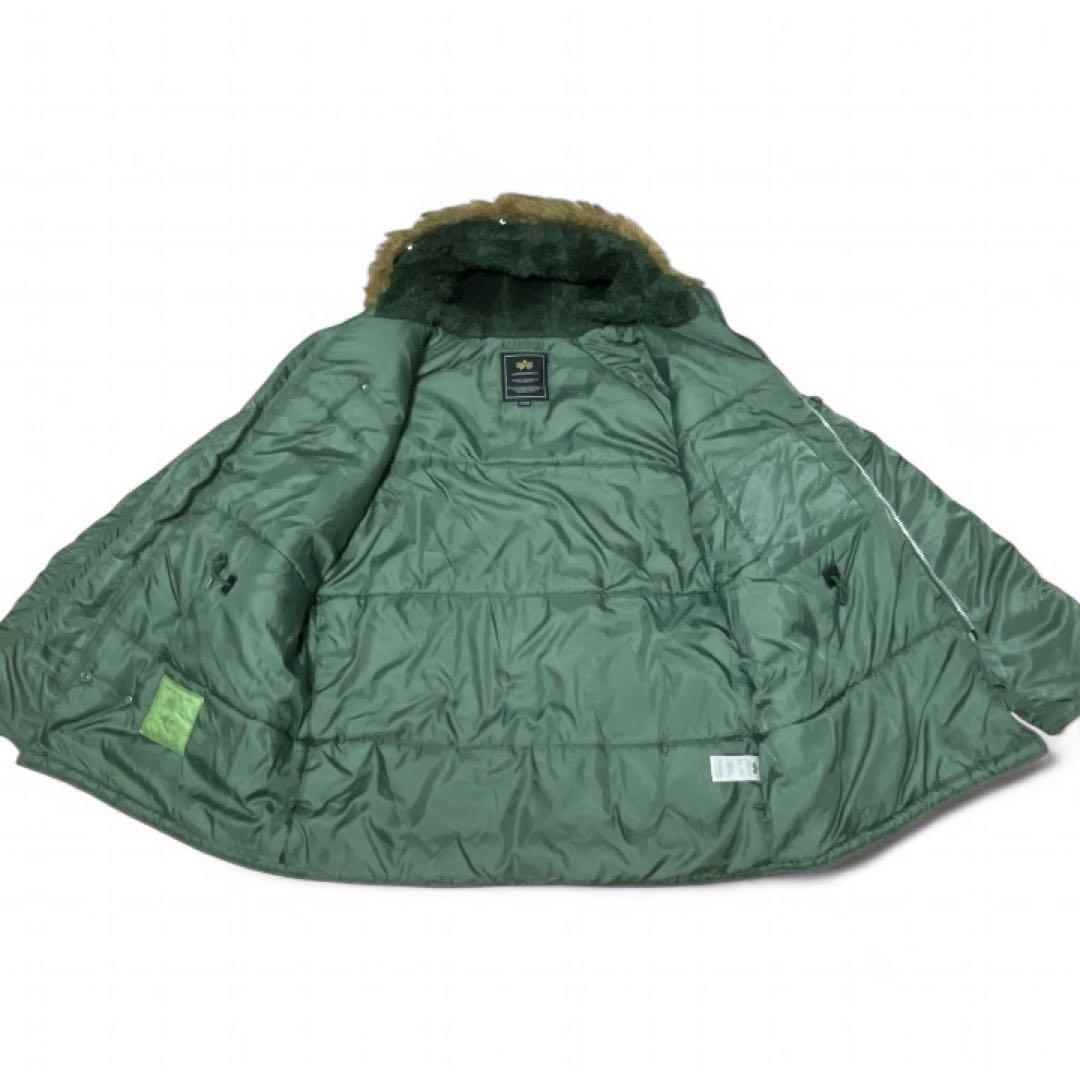 ALPHA INDUSTRIES N-3B フライトジャケットXLセージグリーン