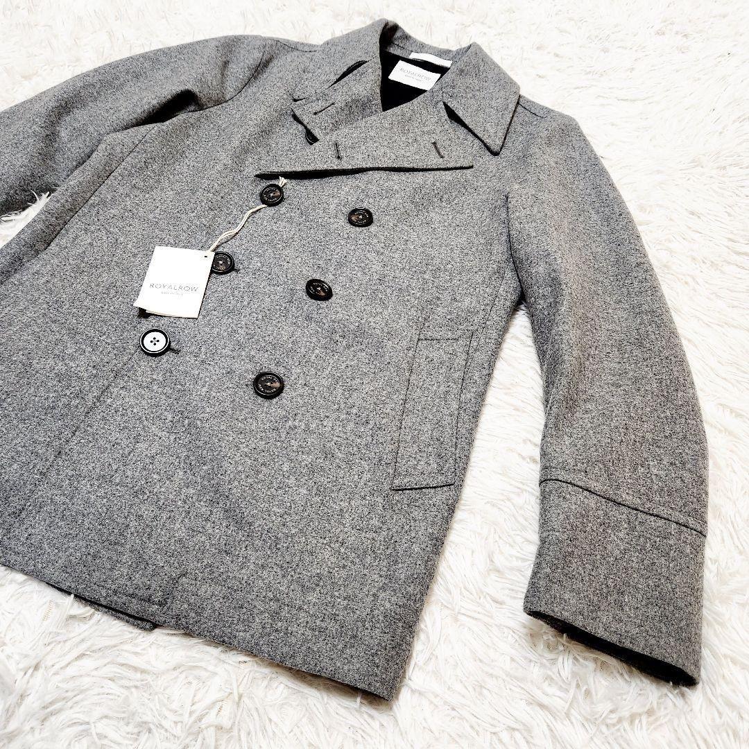 【極美品】ROW ロイヤルロウ カシミヤ混チェスターコート グレー48