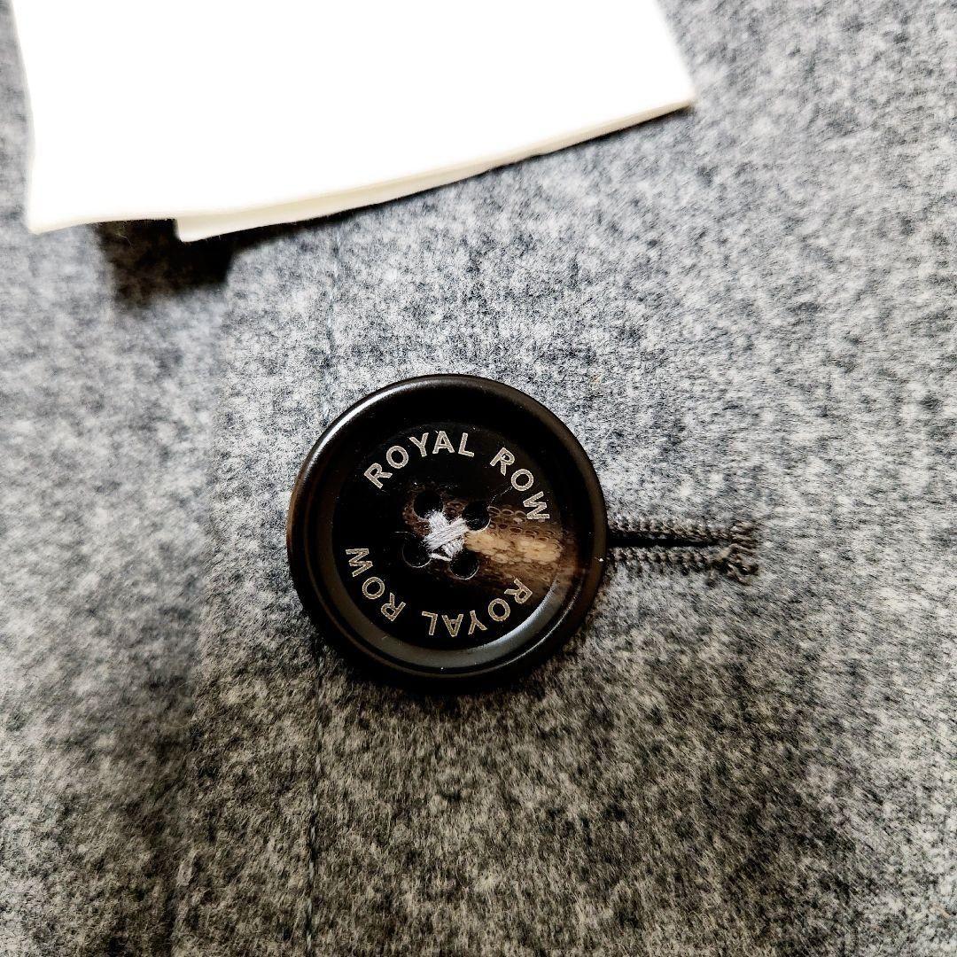 【極美品】ROW ロイヤルロウ カシミヤ混チェスターコート グレー48