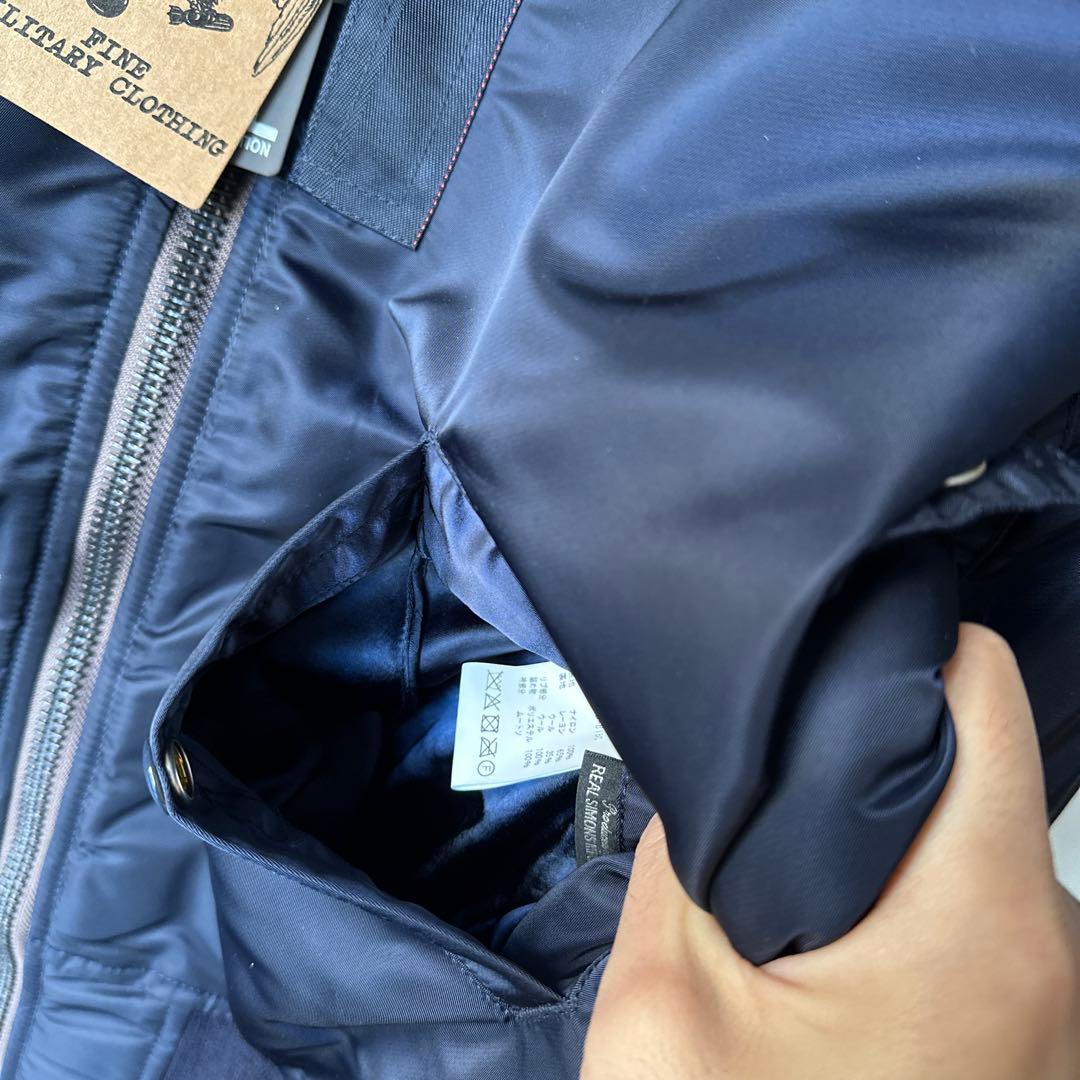 サイズ42「XL」ファー付きフライトジャケットB15C REALSIMONS