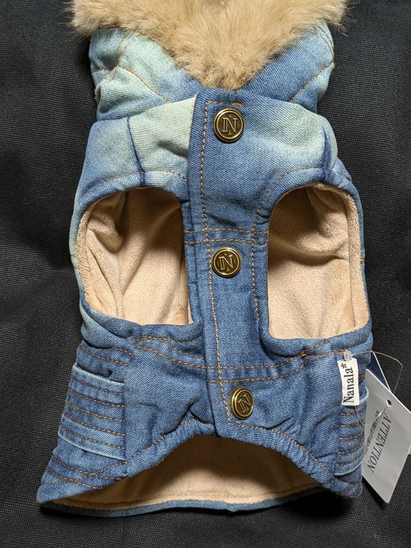 ペット服　nanala＊　デニムジャケット　サイズS