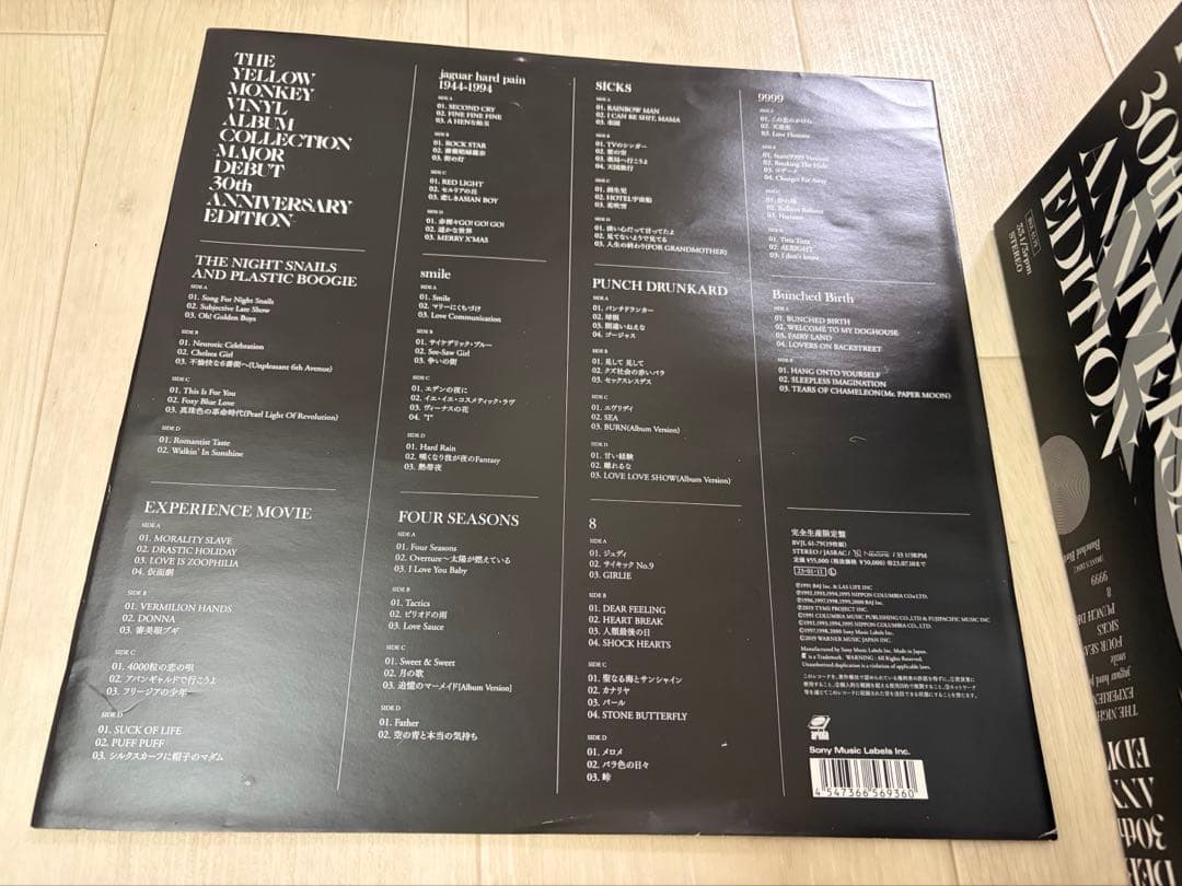 廃盤レア THE YELLOW MONKEY VINYL レコード19枚組BOX