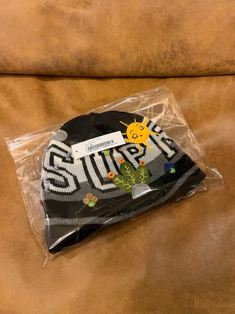最安値 Supreme Felt Applique Earflap Beanie
