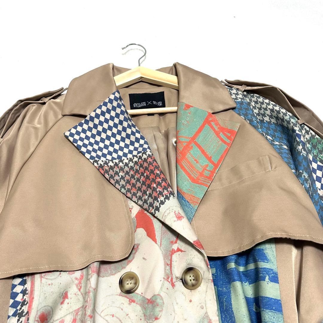 極美品　JnylonStudios × 敦煌　トレンチコート　　ドッキング
