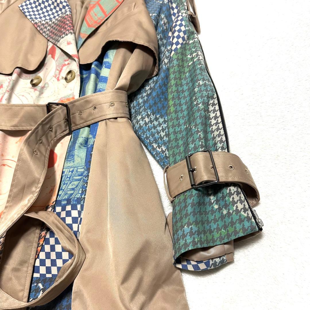 極美品　JnylonStudios × 敦煌　トレンチコート　　ドッキング