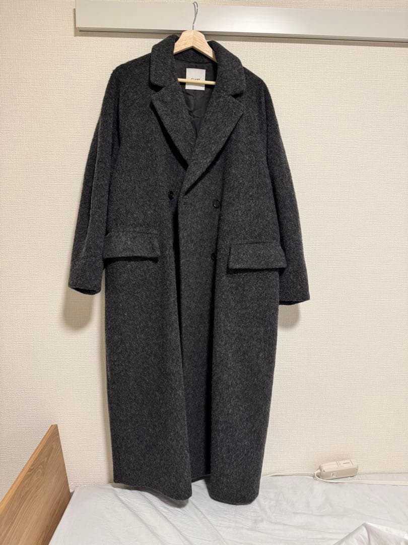 CLANE DOUBLE WOOL LONG COAT 2 グレー 23AW