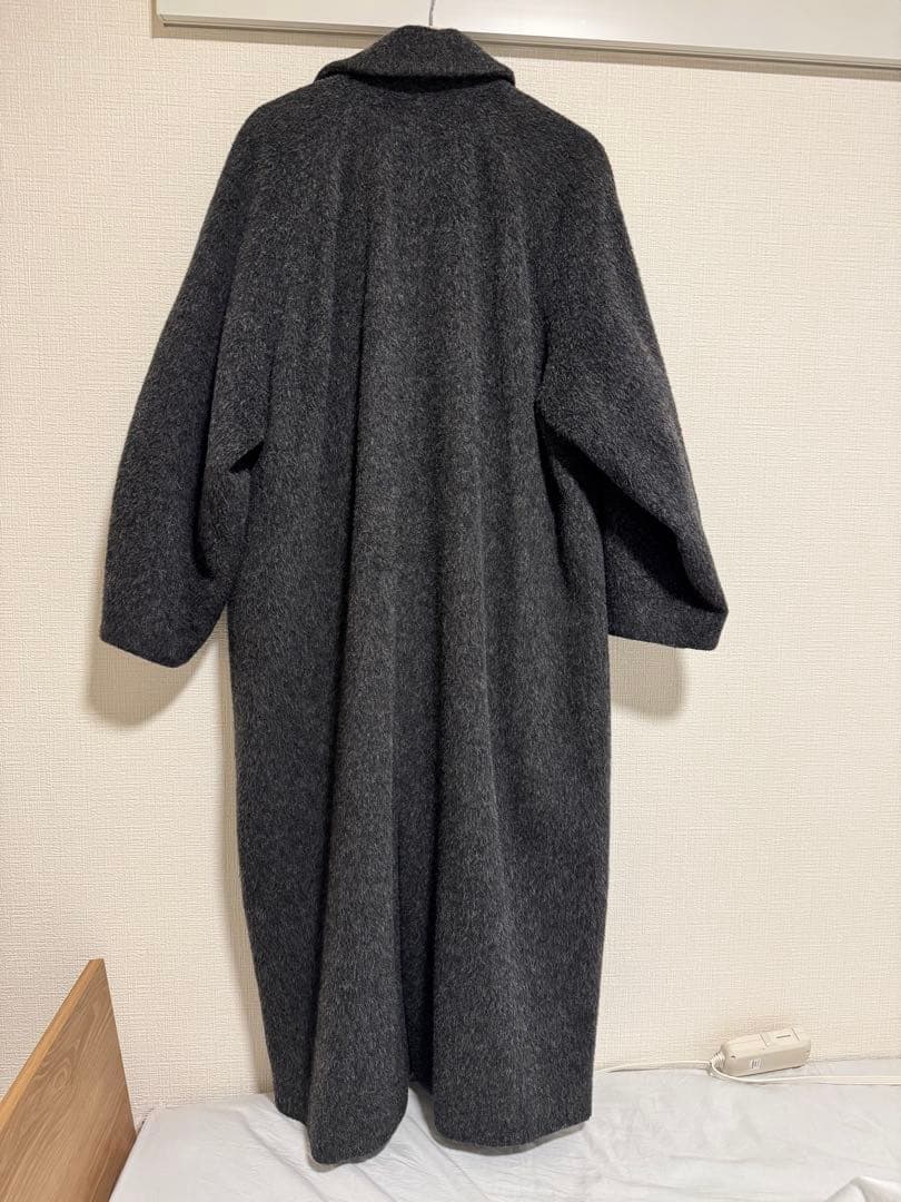 CLANE DOUBLE WOOL LONG COAT 2 グレー 23AW
