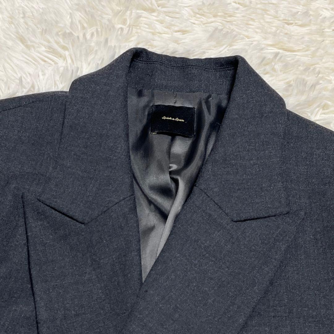 未使用級✨️ 24AW スピックアンドスパン テーラードジャケット ダブル グレー