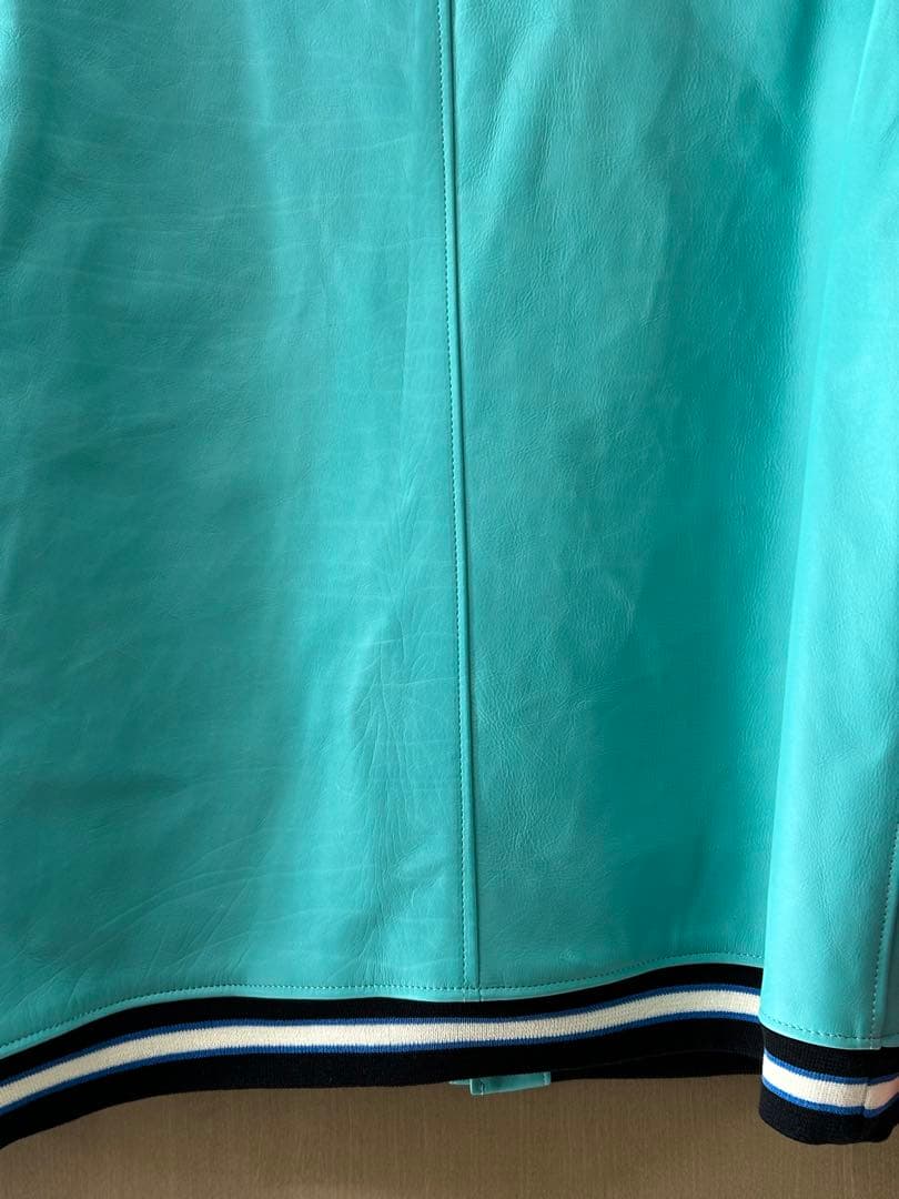 【美品】N.HOOLYWOOD マルチカラー　レザースタジャン