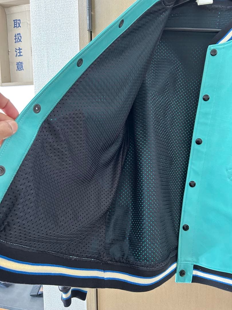 【美品】N.HOOLYWOOD マルチカラー　レザースタジャン