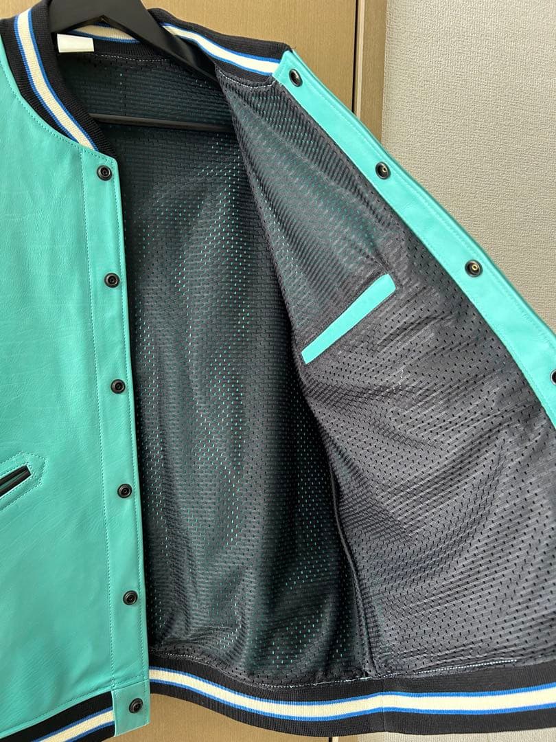 【美品】N.HOOLYWOOD マルチカラー　レザースタジャン