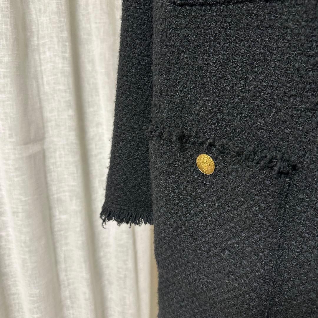 ジャーナルスタンダードレサージュGIOLICAツイードジャケット ブラック