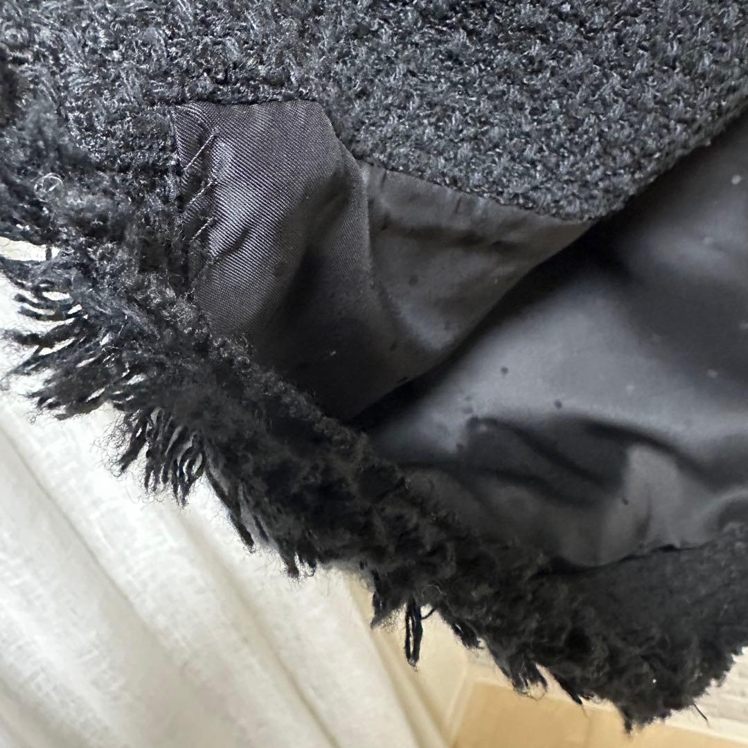 ジャーナルスタンダードレサージュGIOLICAツイードジャケット ブラック