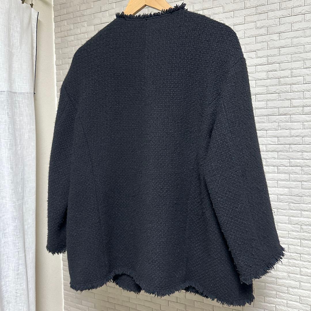 ジャーナルスタンダードレサージュGIOLICAツイードジャケット ブラック