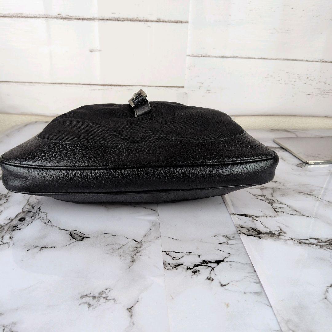 【人気モデル】グッチ☆ジャッキー　ワンショルダー　ナイロン　レザー　バッグ