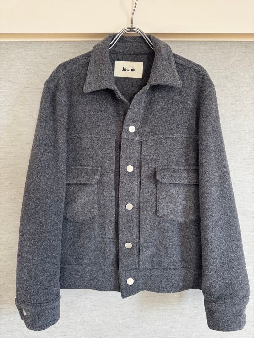 Jeanik【ジーニック】ウールカシミヤトラッカージャケット 2ndタイプ XS