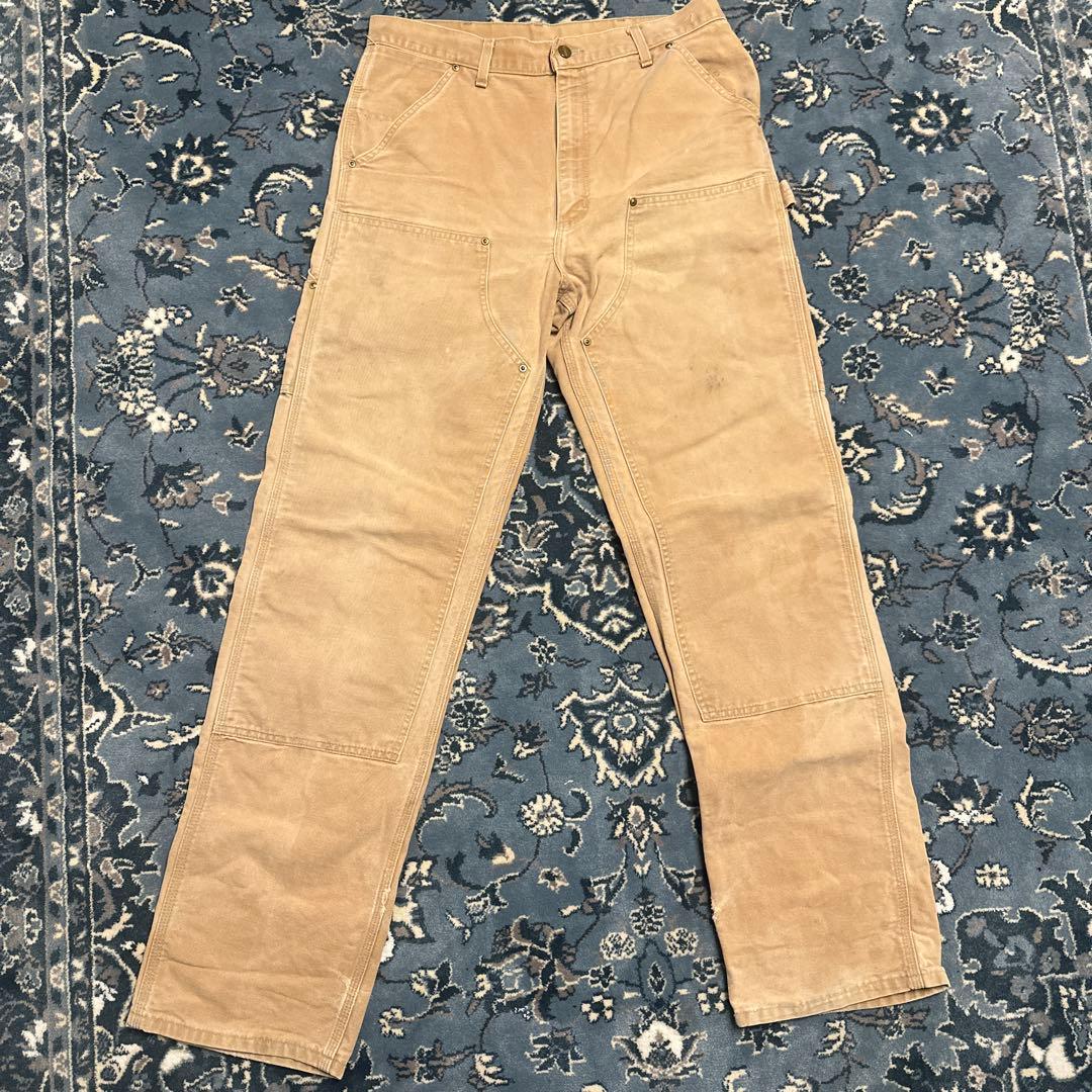 ニ*る様 【鬼フェード】Carhartt ダブルニー ワークパンツ　雰囲気◎ 古