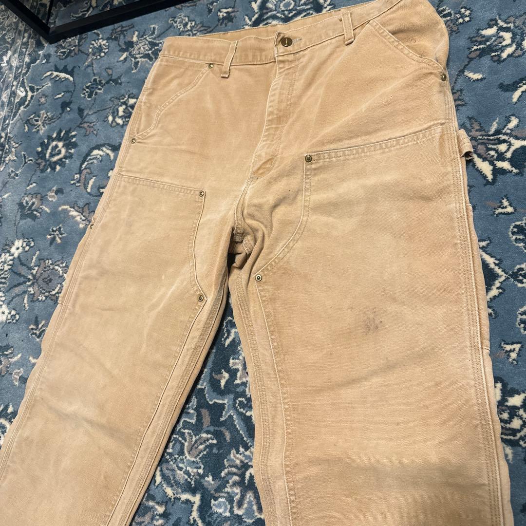 ニ*る様 【鬼フェード】Carhartt ダブルニー ワークパンツ　雰囲気◎ 古