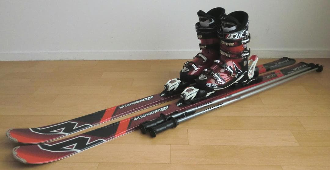 ■■送料無料■ノルディカ■メンズスキーセット■168/27-27.5■WAX済■