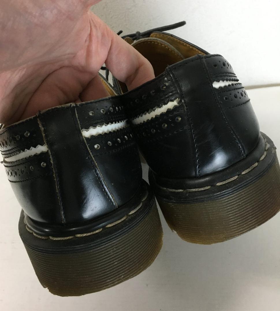 ドクターマーチン 3989 コンビ ウイングチップ レザー シューズ