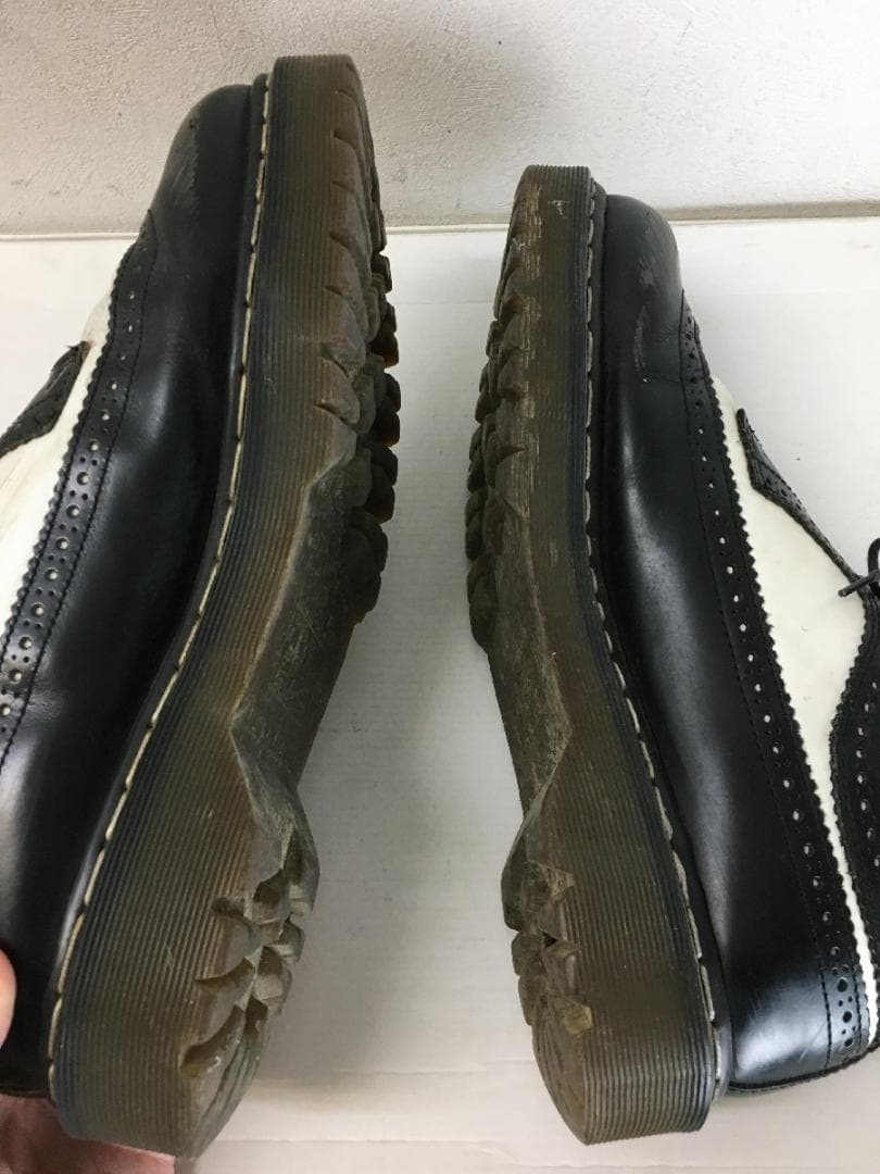 ドクターマーチン 3989 コンビ ウイングチップ レザー シューズ