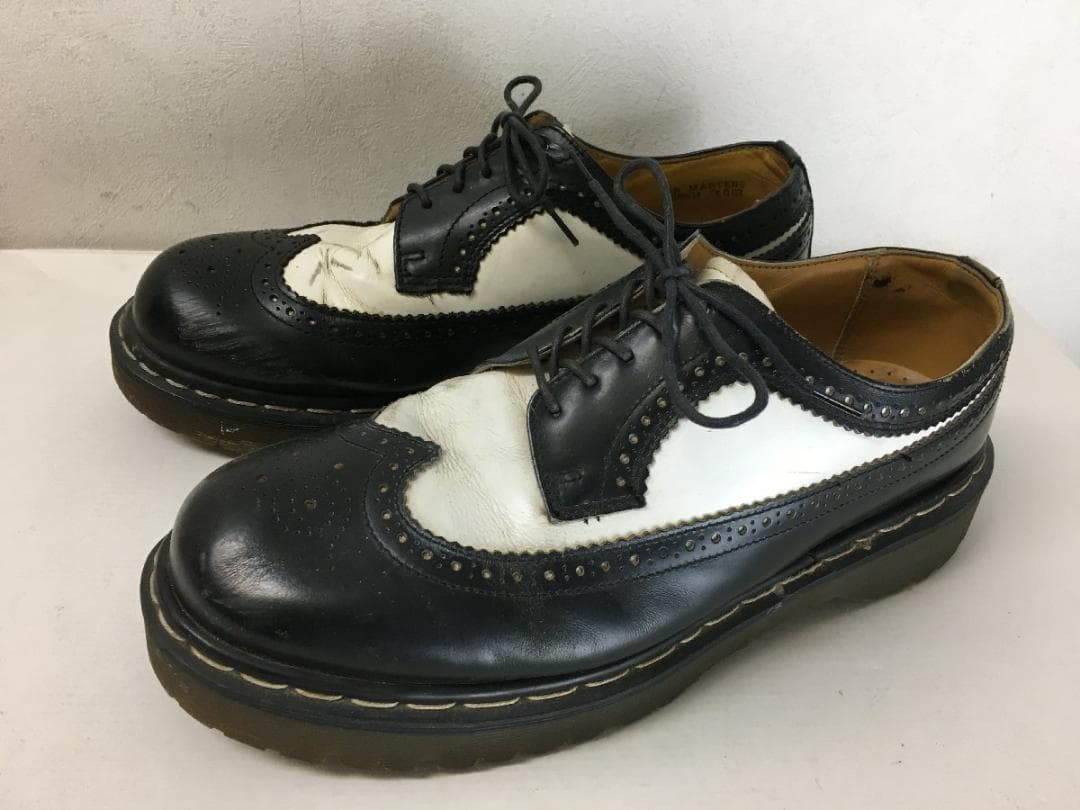 ドクターマーチン 3989 コンビ ウイングチップ レザー シューズ