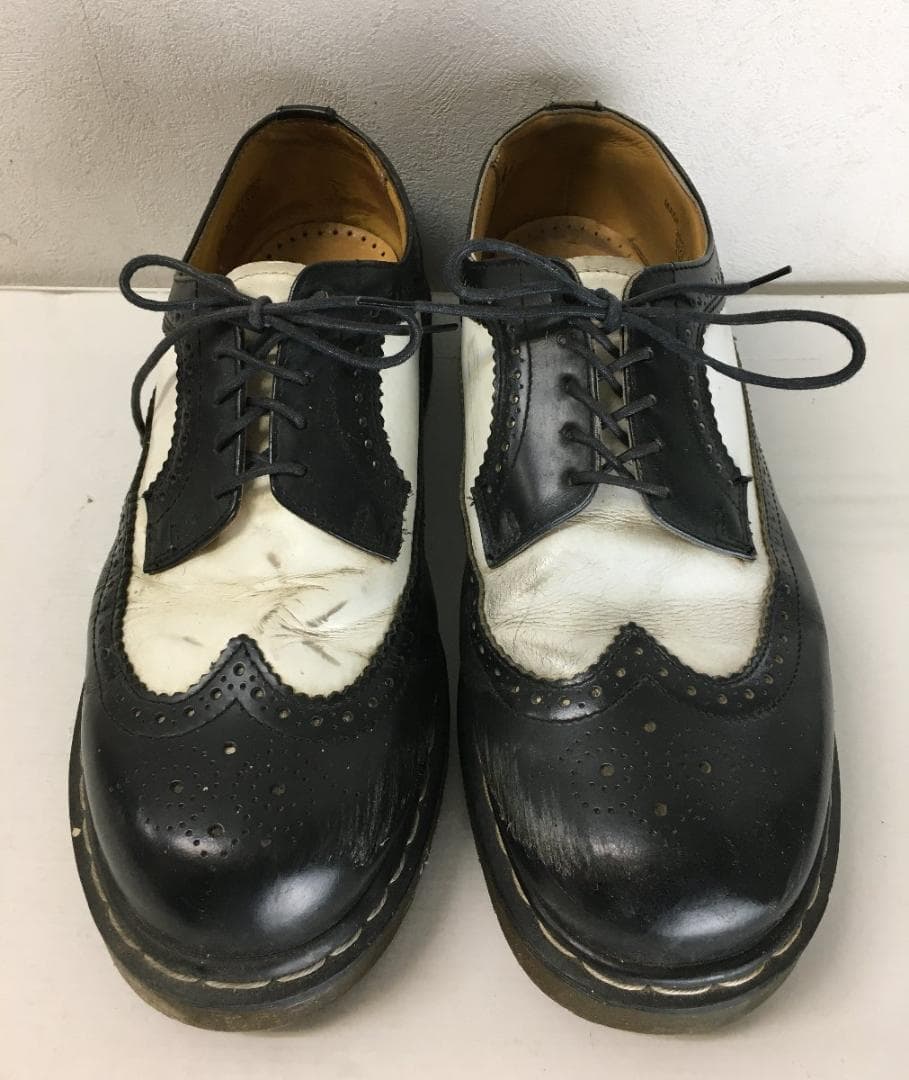ドクターマーチン 3989 コンビ ウイングチップ レザー シューズ
