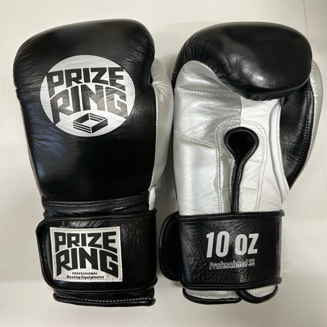 プライズリング　ボクシンググローブ　本革製 10oz 黒