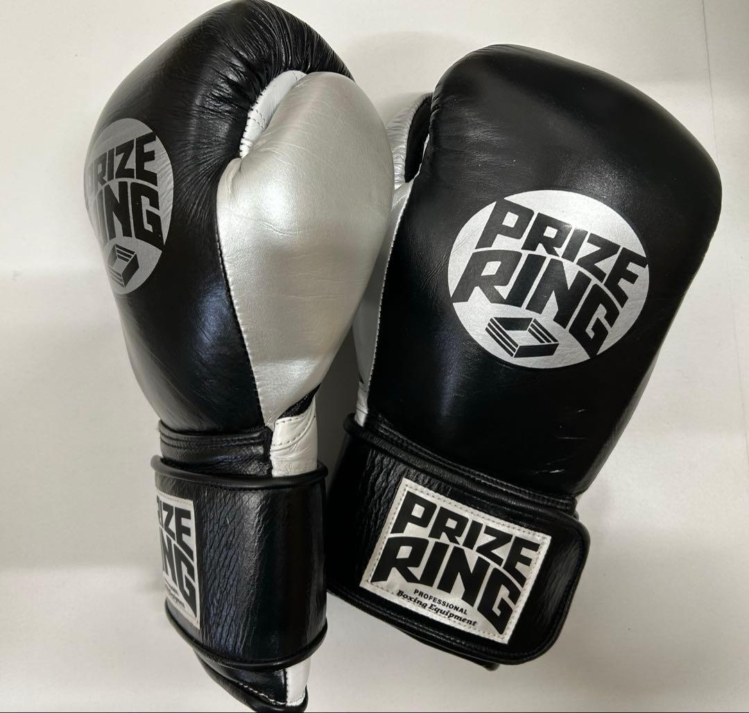 プライズリング　ボクシンググローブ　本革製 10oz 黒