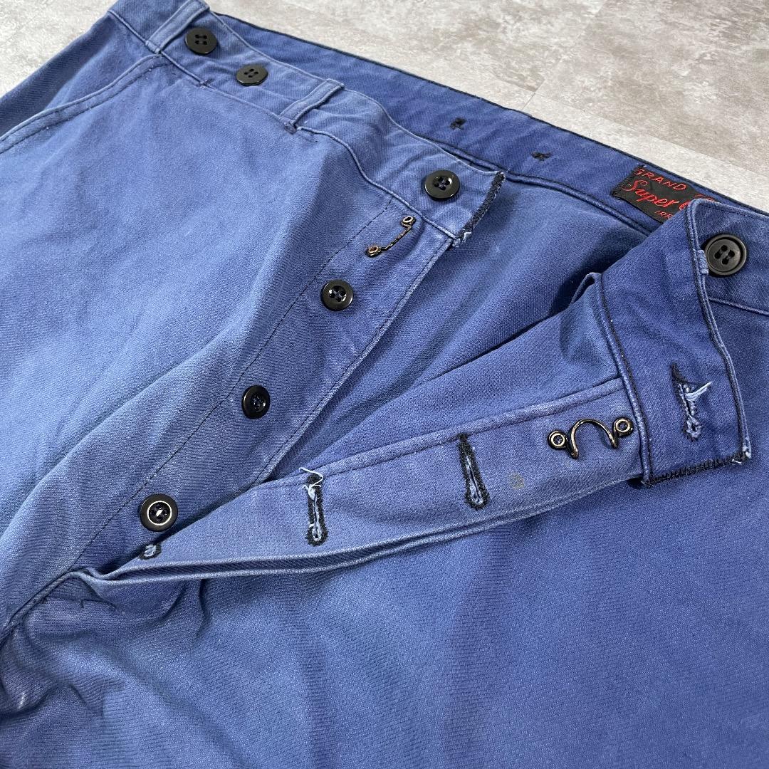 60s- Super Costaud ファーマーズ コットン ブルー