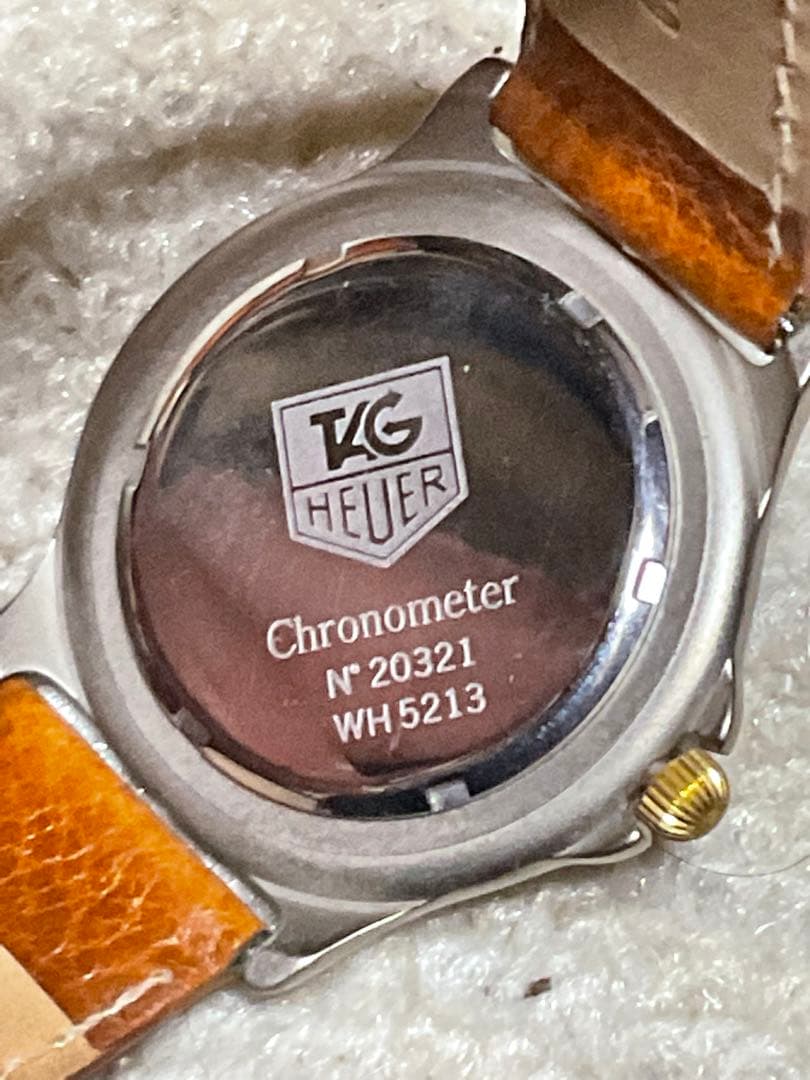 革ベルトばかりの腕時計　6個。タグホイヤー他、SEIKO等。【中古品　電池式】。