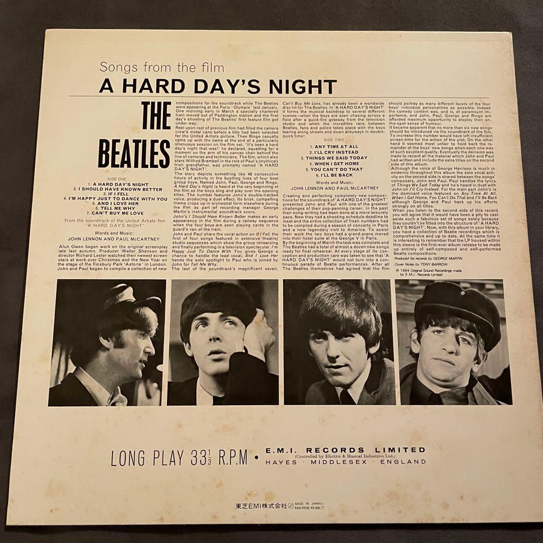 【モノラル赤盤】 The Beatles A HARD DAY'S NIGHT