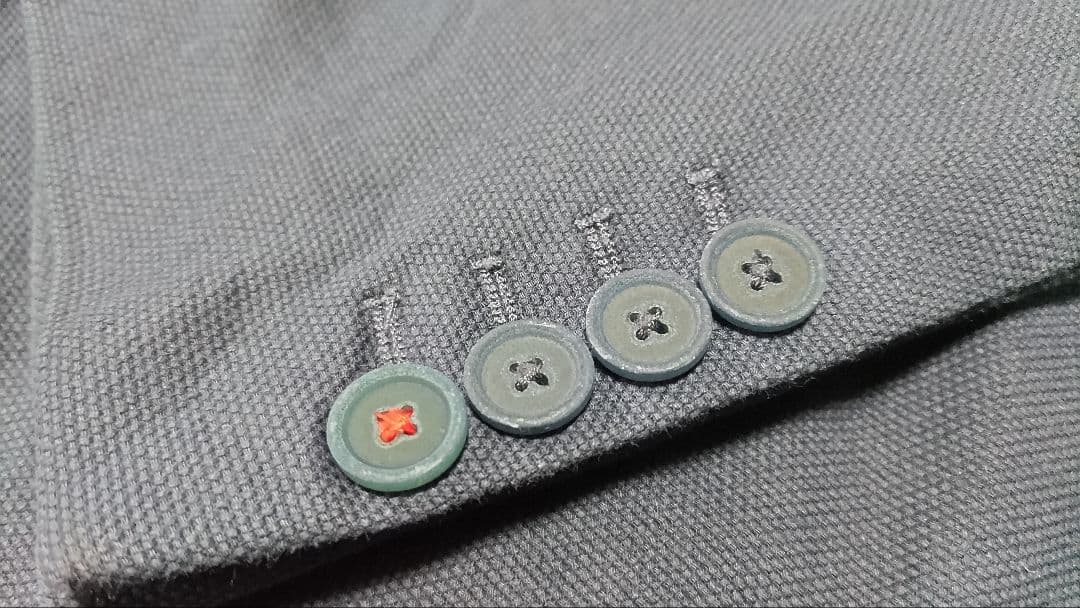 ブルックスブラザーズ48RネイビーXXL鹿の子ジャケットテーラードネイビー紳士