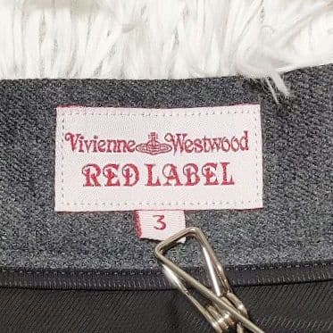 ヴィヴィアンウエストウッドレッドレーベル ウール ラップスカート オーブボタン