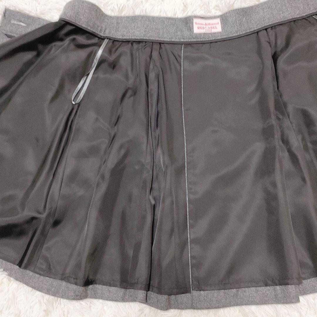 ヴィヴィアンウエストウッドレッドレーベル ウール ラップスカート オーブボタン