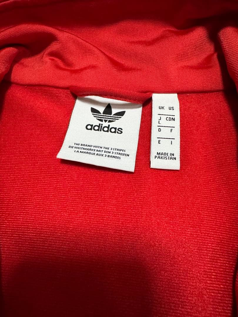 adidas ファイアーバード　トラックジャケット　レッド Lサイズ
