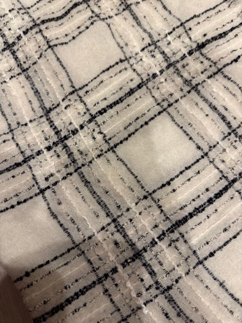 CHANEL 大判ストール　ツィードマフラー